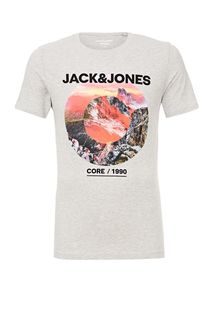 Хлопковая футболка с короткими рукавами Jack & Jones