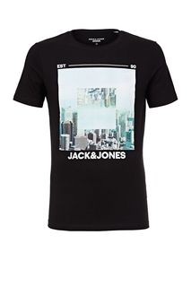 Хлопковая футболка с короткими рукавами Jack & Jones