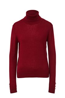 Водолазка бордового цвета с длинными рукавами Vero Moda