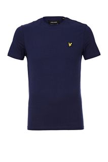 Однотонная хлопковая футболка с короткими рукавами Lyle & Scott