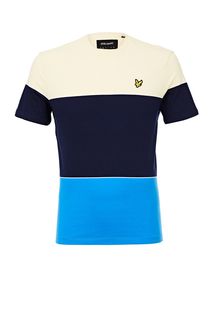 Хлопковая футболка в полоску с круглым вырезом Lyle & Scott