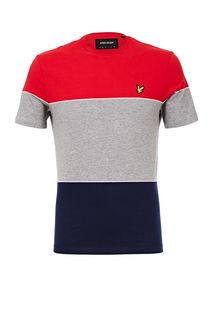 Хлопковая футболка в полоску с круглым вырезом Lyle & Scott