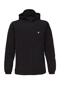 Легкая ветровка черного цвета с капюшоном Lyle & Scott