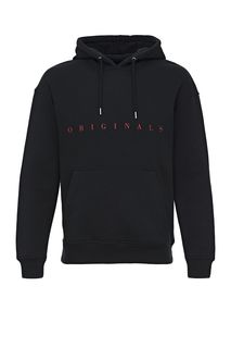 Черная толстовка с вышивкой Jack & Jones