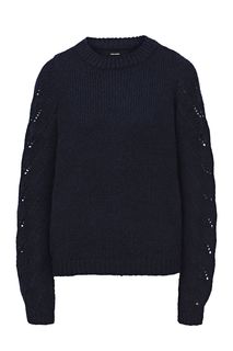Джемпер синего цвета с длинными рукавами Vero Moda