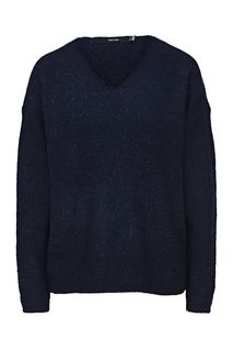 Синий джемпер с треугольным вырезом Vero Moda