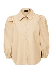 Рубашка из экокожи с короткими рукавами Vero Moda