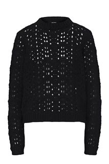 Укороченный джемпер черного цвета Vero Moda
