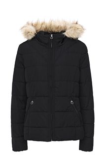 Черная демисезонная куртка с капюшоном Vero Moda