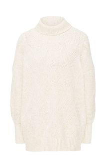 Свитер белого цвета с блестящей нитью Love Republic