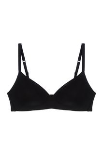 Черный бюстгальтер из микрофибры без косточек Oroblu
