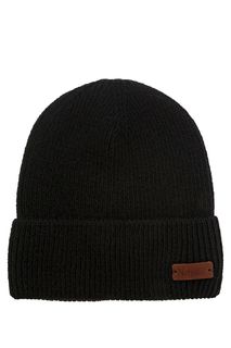 Полушерстяная шапка черного цвета Noryalli