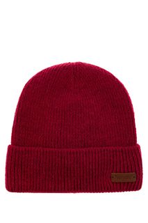 Полушерстяная шапка красного цвета Noryalli
