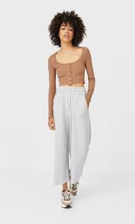 Stradivarius Короткий Кардиган Женская Коллекция Светло-Жженый M