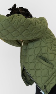 Stradivarius Стеганая Куртка Женская Коллекция Multicolor M