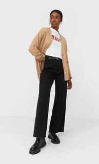 Stradivarius Кардиган Кроя Оверсайз Женская Коллекция Пестро-Бежевый M