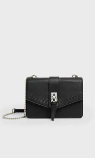 Stradivarius Сумка С Плечевым Ремнем И Кольцом Женская Коллекция Черный 103
