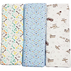 Пеленка Папитто трикотажная Футер для мальчика 120х90 3 шт. 1235