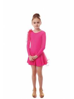 Купальник гимнастический Emdi 300062 цв.розовый р.146