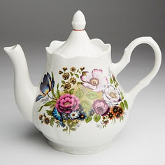 Чайник "Романс. Букет цветов", 1750 мл Добрушский фарфоровый завод