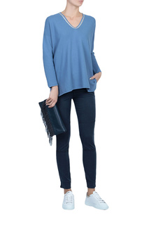 Пуловер женский Bruno manetti 102085 голубой 46