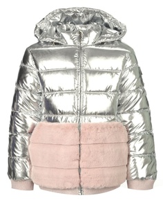 Куртка с меховой отделкой Choupette 441410 цв.серый р.128