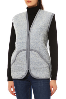 Утепленный жилет женский ALWERO CARPATHIAN голубой 4XL