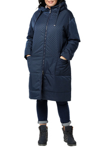 Пуховик-пальто женский DIZZYWAY 20307 синий 54