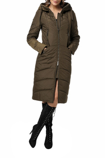 Пуховик-пальто женский DIZZYWAY 20311 зеленый 58