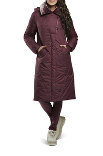 Пуховик-пальто женский D`IMMA 2016 красный 44-170