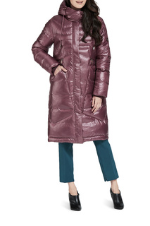 Пуховик-пальто женский D`IMMA 2012 красный 46-170