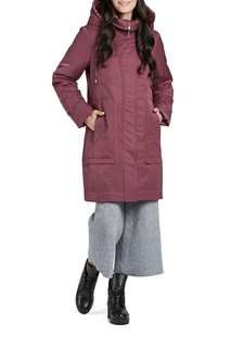 Пуховик-пальто женский D`IMMA 2024 красный 54-170