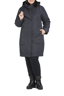 Пуховик-пальто женский D`IMMA 2024 синий 44-170