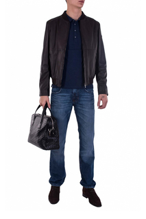 Кожаная куртка мужская STRELLSON 0000058722 коричневая 46