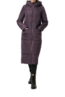 Пуховик-пальто женский DIZZYWAY 20318 фиолетовый 58