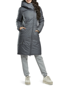 Пуховик-пальто женский D`IMMA 2027 серый 56-170