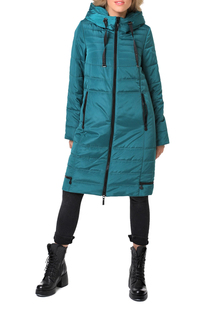 Пуховик-пальто женский DizzyWay 19420 зеленый 50
