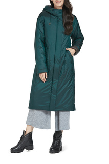 Пуховик-пальто женский D`IMMA 2004 зеленый 54-170