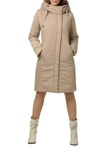 Пуховик-пальто женский DIZZYWAY 20302 бежевый 56