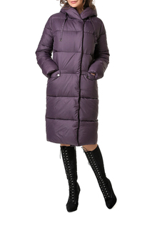 Пуховик-пальто женский DizzyWay 19431 фиолетовый 52