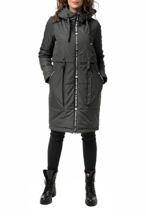 Пуховик-пальто женский DIZZYWAY 20309 серый 42