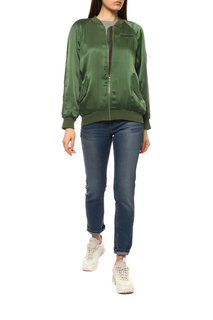 Бомбер женский Equipment 5188063 зеленый S