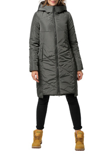 Пуховик-пальто женский DIZZYWAY 20308 серый 46