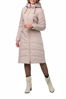 Пуховик-пальто женский DIZZYWAY 20311 бежевый 52