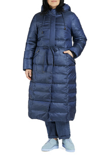 Пуховик-пальто женский D`IMMA 2030 синий 52-170