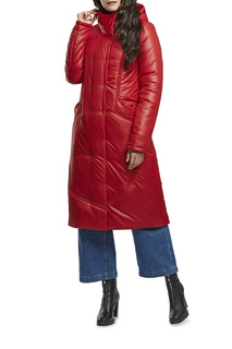 Пуховик-пальто женский D`IMMA 2029 красный 46-170