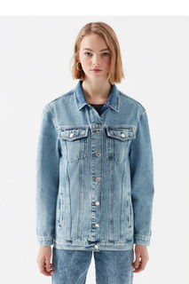 Джинсовая куртка женская Mavi 110081-30869 синяя XS