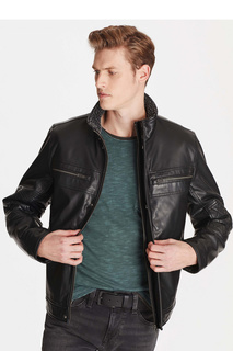 Кожаная куртка мужская Mavi 010236-900 черная M