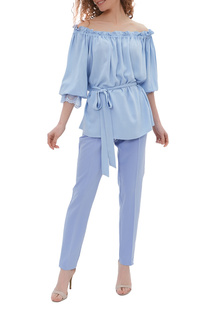 Костюм брючный женский Argent LEONA голубой 52 RU