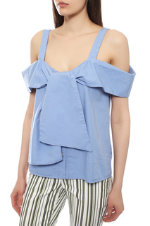 Топ женский Clu 5136108 голубой S